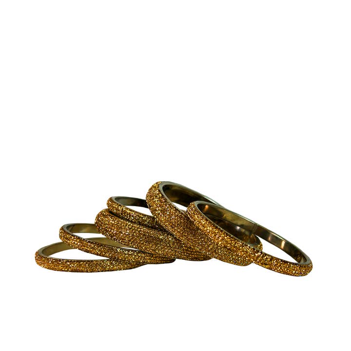 PurseN (new) - Wholesale Bangle Bracelet - Sundar Bangles • Bollywood Gold Crystal7