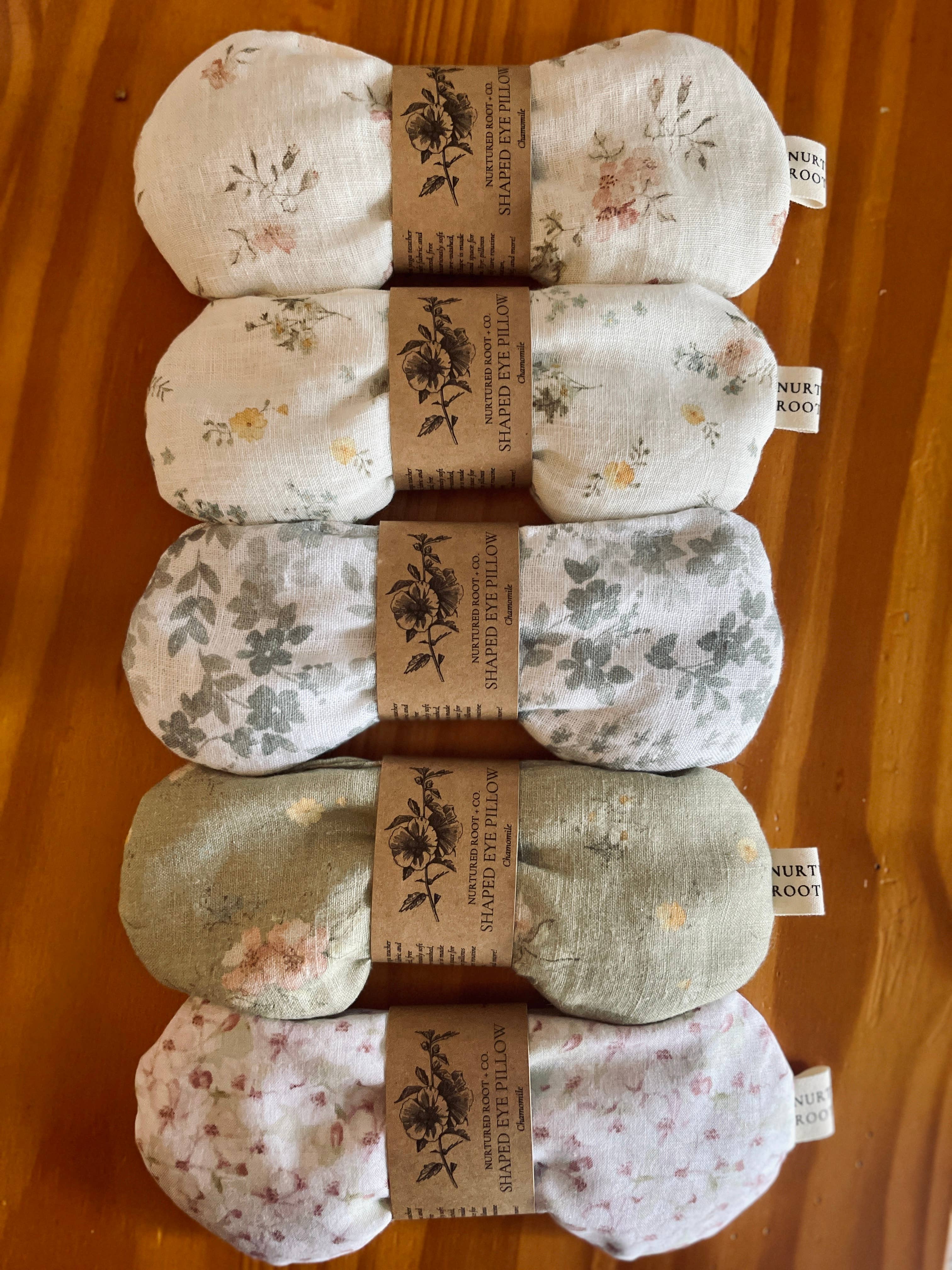 Nurtured Root + Co. - Wholesale Spa/Therapy Pillow - Hot & Cold Shaped Eye Pillow