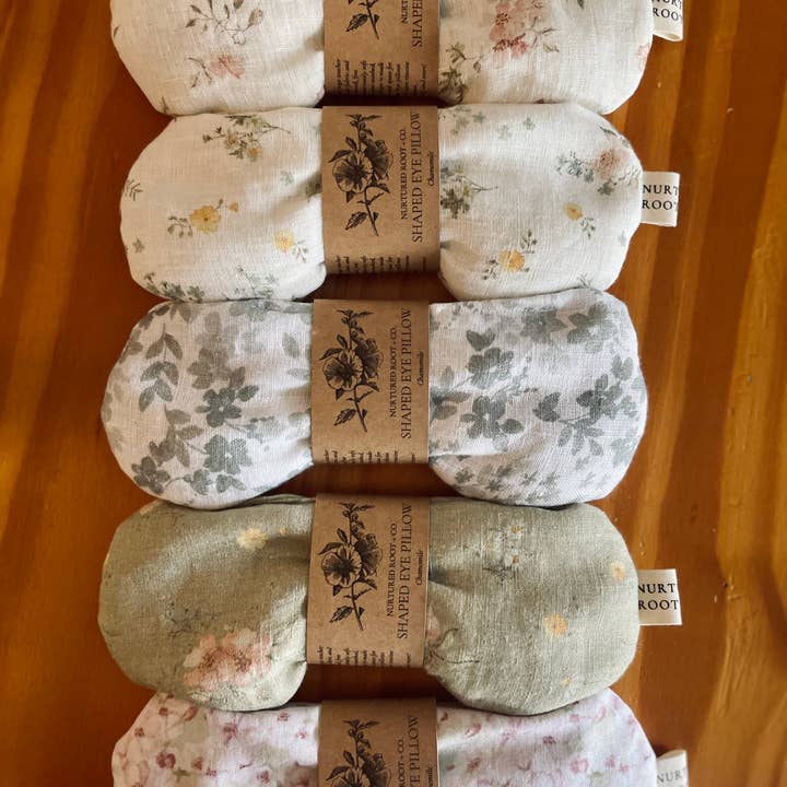 Nurtured Root + Co. - Wholesale Spa/Therapy Pillow - Hot & Cold Shaped Eye Pillow