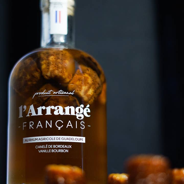 L'ARRANGÉ FRANÇAIS - Vente Spiritueux/Vins/Bières sans alcool - Rhum Arrangé : Canelé de Bordeaux - Vanille Bourbon