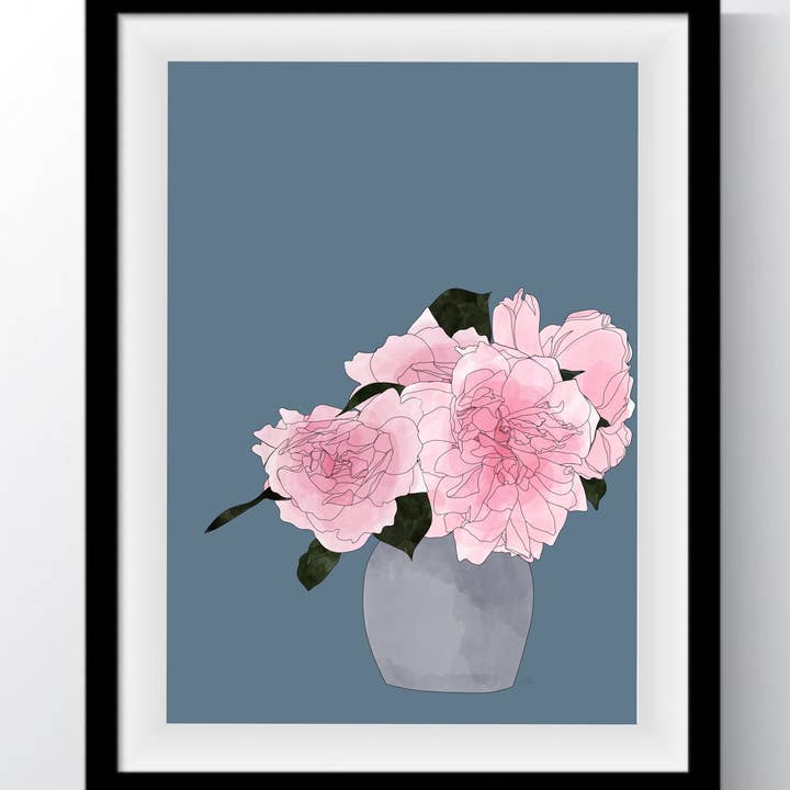 Floral Arrangement Art Print - Flower Wall Art for wholesale by Lauren Felice