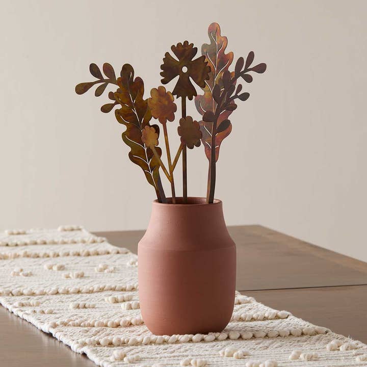 SERRV International - Wholesale Artificial Flowers - Recycled Metal Bouquet - Set of 61