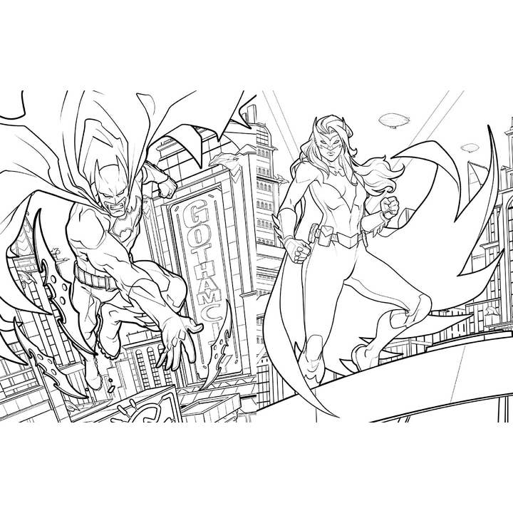 Insight Editions - Wholesale Coloring Book - Kids & Baby - Batman: The Official Coloring Book