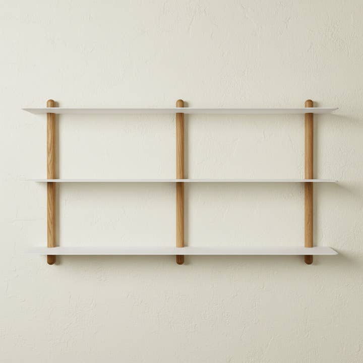 NIVO Shelf Large D - light oak/white for wholesale by Studio Nordhaven