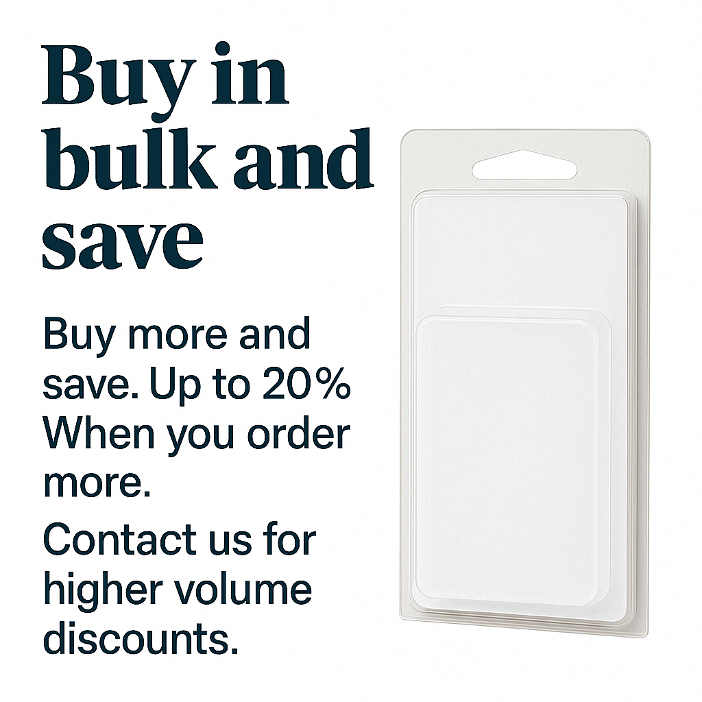 Vici Pack - Wholesale Retailer Display - Beauty & Wellness - Retail Display Clear Blister Packaging, Set of 25 26