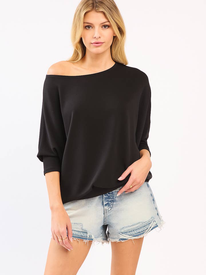 BOMBOM - Wholesale Knit Top - Women's - TL2035 Dolman Sleeve silky soft Knit Top 5