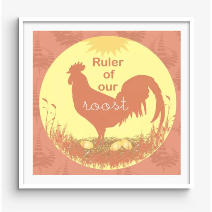 Liniaal van onze Roost Art Print voor wholesale door Two Peeps Designs