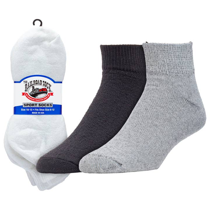 Chaussettes de sport courtes pour homme (3 paires) pour la vente par Railroad Sock llc
