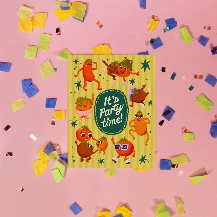 Wallflower Studio Co. - Wholesale Birthday Card - It's Party Time Birthday Card2