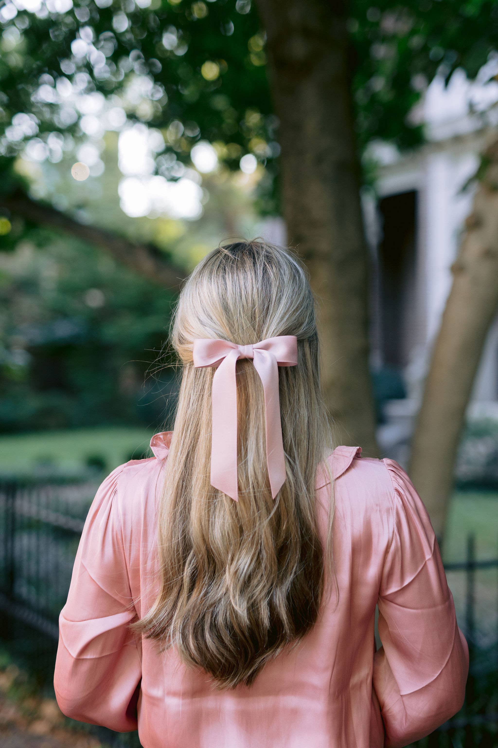 Grace & Grandeur - Wholesale Hair Bow - Women's - Medium Matte Satin Hair Bow Barrette | Florence Bow33