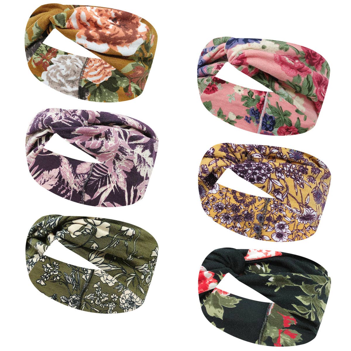 Wrapables.com - Wholesale Fashion Headband - Women's - Wrapables Boho Vintage Floral Elastic Headbands for Sports40