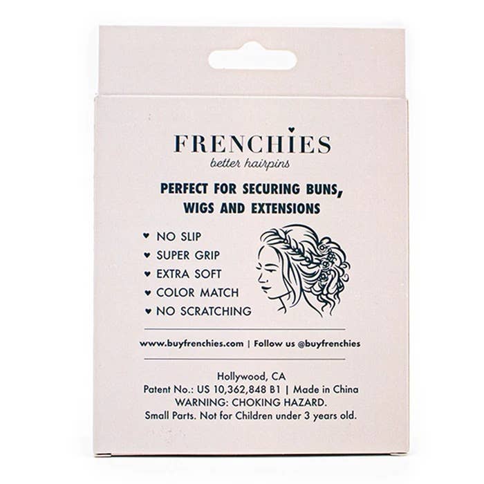 Frenchies - Wholesale Hair Pin - Frenchies with Charms - Brown2