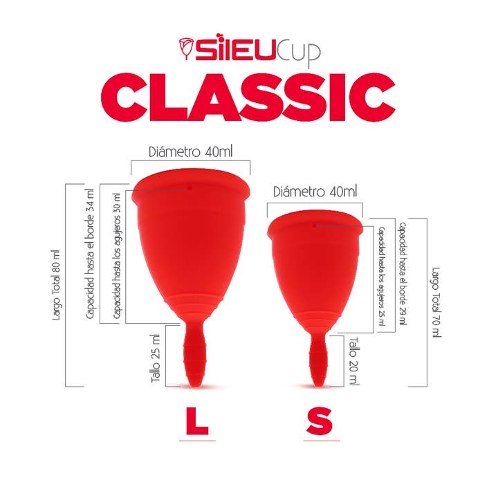 Sileu Classic menstrual cup for wholesale by Sileu