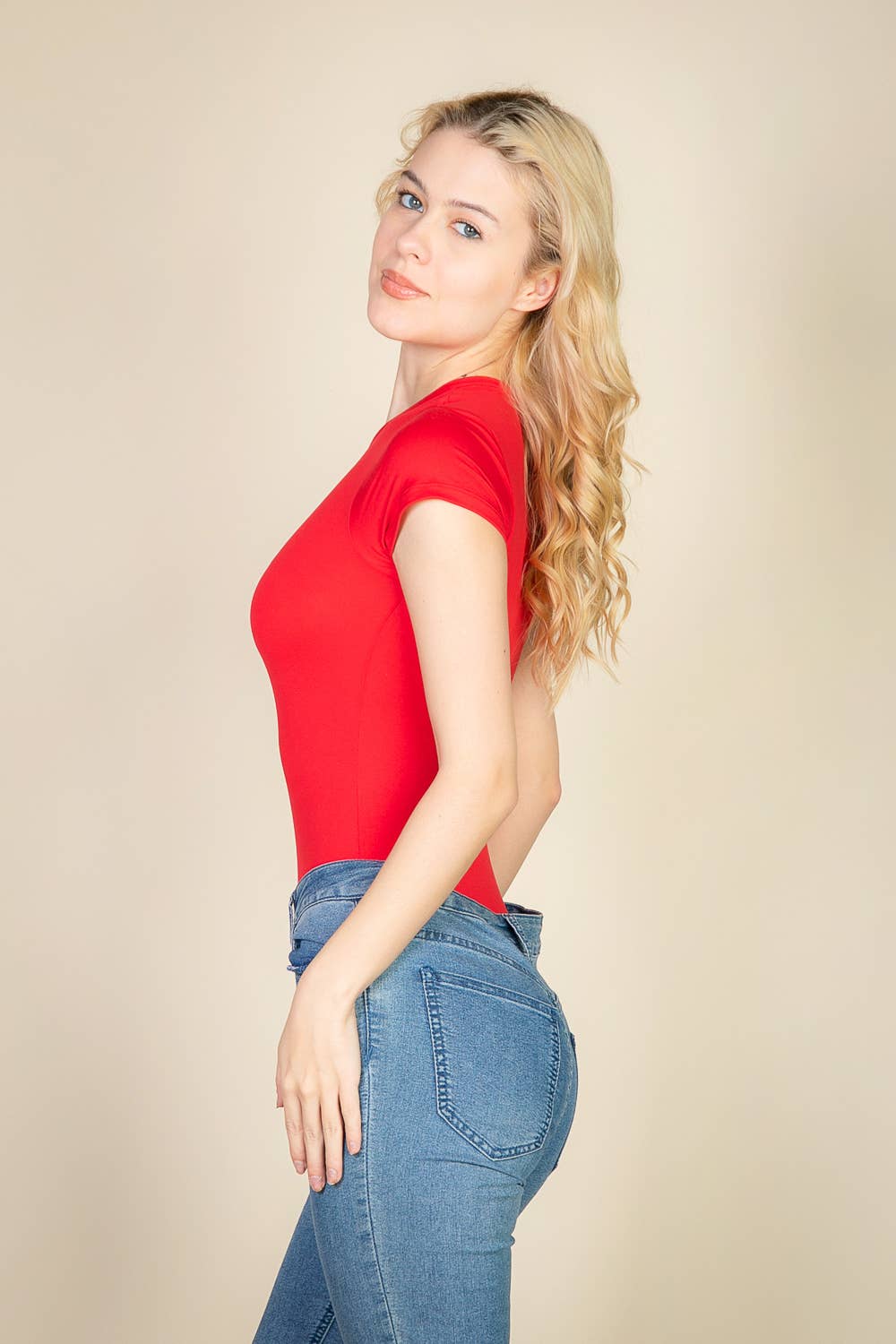 CAPELLA APPAREL - Wholesale Bodysuit - Women's - Short Sleeve Crew Neck Bodysuit23