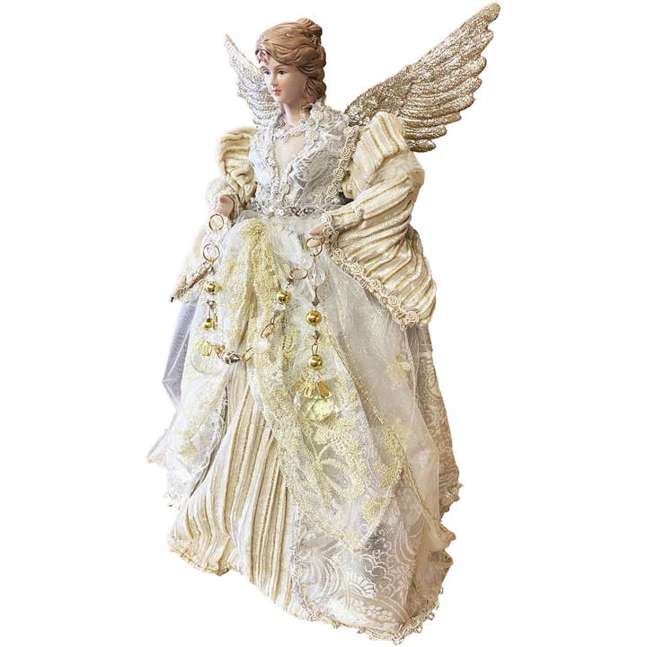 Santa’s Workshop Inc. - Wholesale Tree Topper - 16" Gilded Angel Tree Topper1