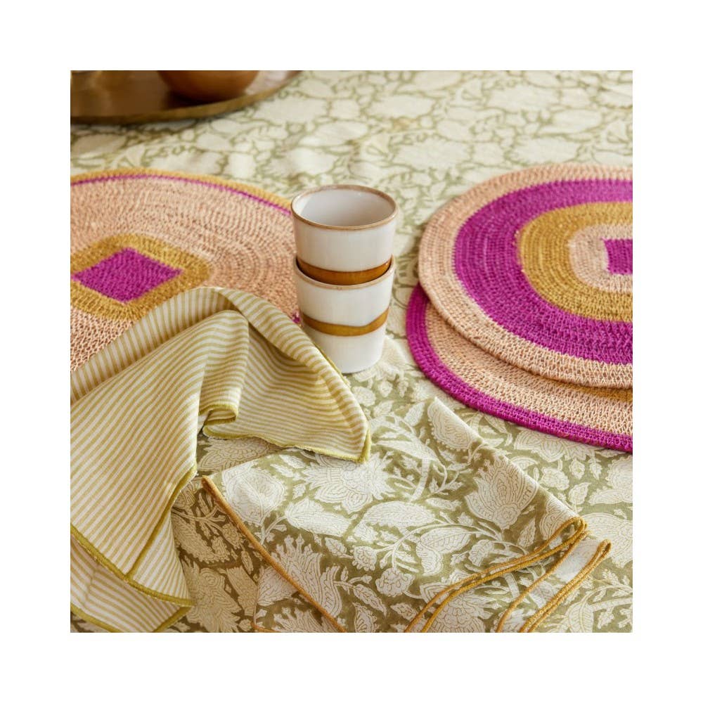 Bonheur du Jour – Individuais por atacado – Conjunto de Mesa Mada - Rosa Milho4