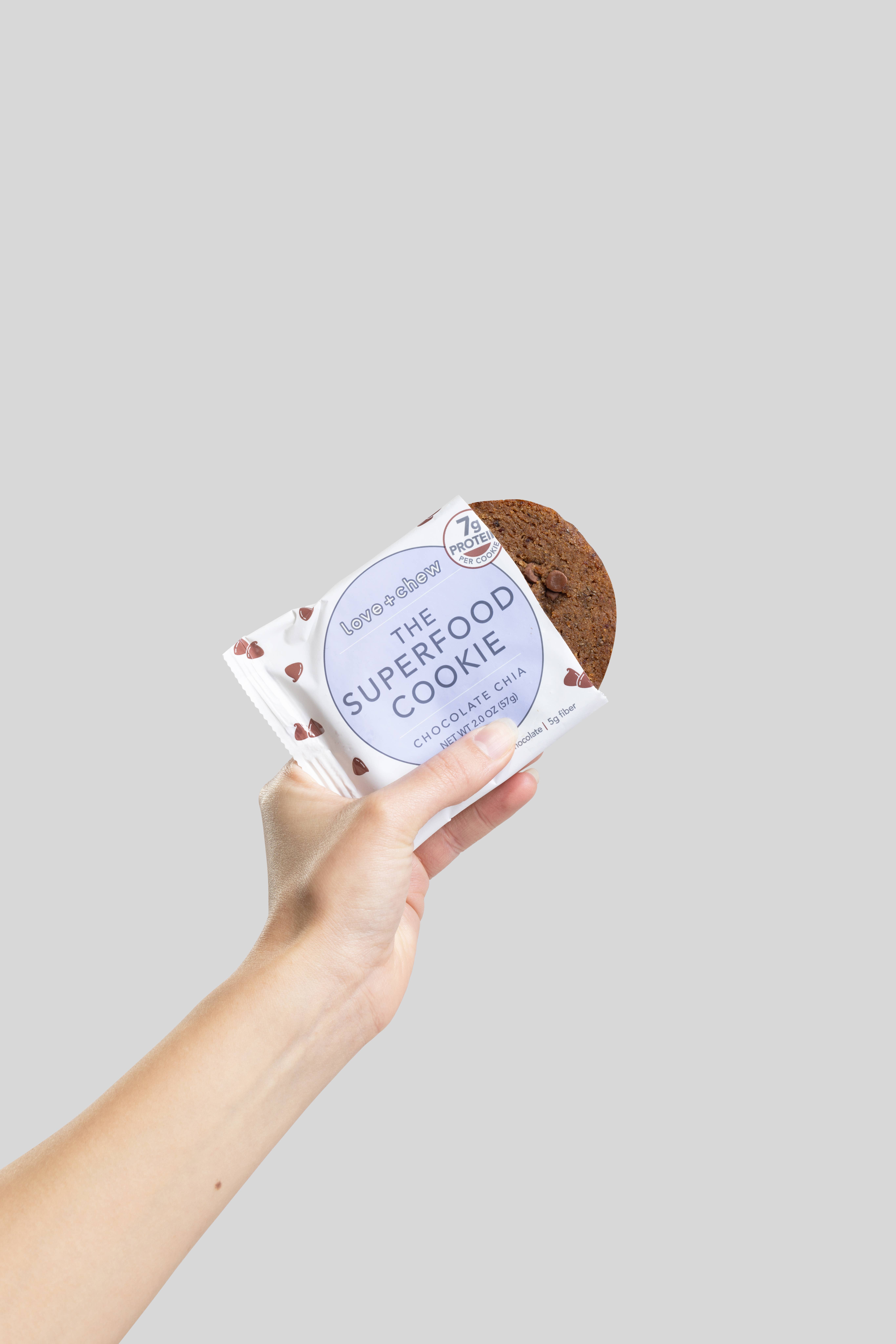 Love + Chew - Wholesale Cookie - CHOCOLATE CHIA - 2 OZ - BOX OF 602