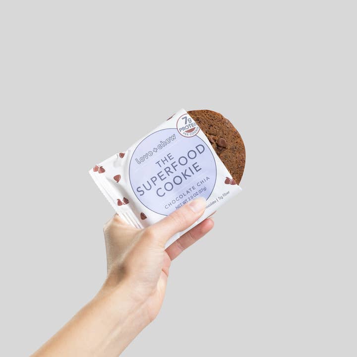 Love + Chew - Wholesale Cookie - CHOCOLATE CHIA - 2 OZ - BOX OF 602