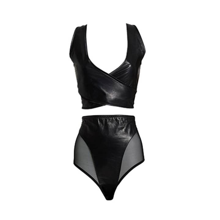 Lexi Leather Soft Cup Set for wholesale by Something Wicked