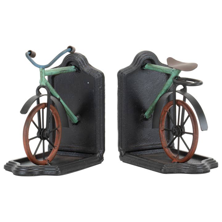 Foreside Home & Garden - Wholesale Bookend - Multicolor Set 2 Vintage Metal Bicycle Bookends5