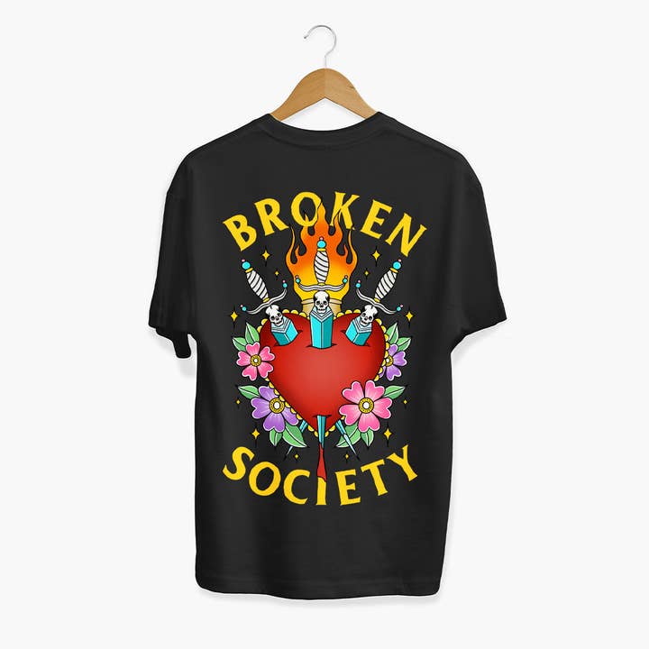 Heart and Daggers T-Shirt (Unisex) for wholesale by Broken Society