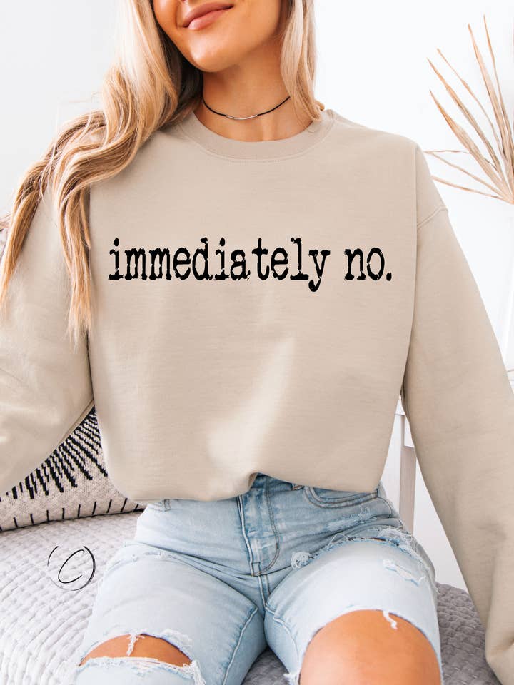 CMD Wholesale - Wholesale Graphic Sweatshirt - Unisex - Immediately No Sweatshirt3