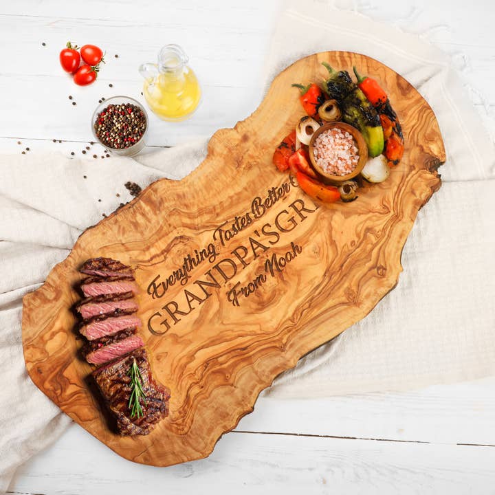 Krafts GmbH Olive Wood - Wholesale Cutting Board - Schneidebrett Naturform Olivenholz – Handgemacht & Rustikal3