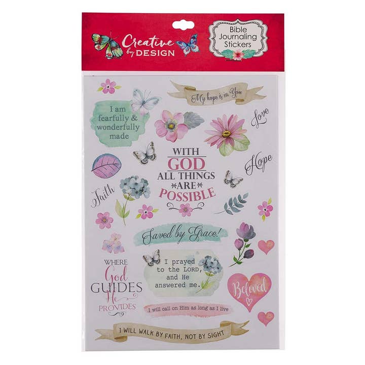 Christian Art Gifts - Wholesale Sticker - Stickers for Bible Journaling 3 Sheets