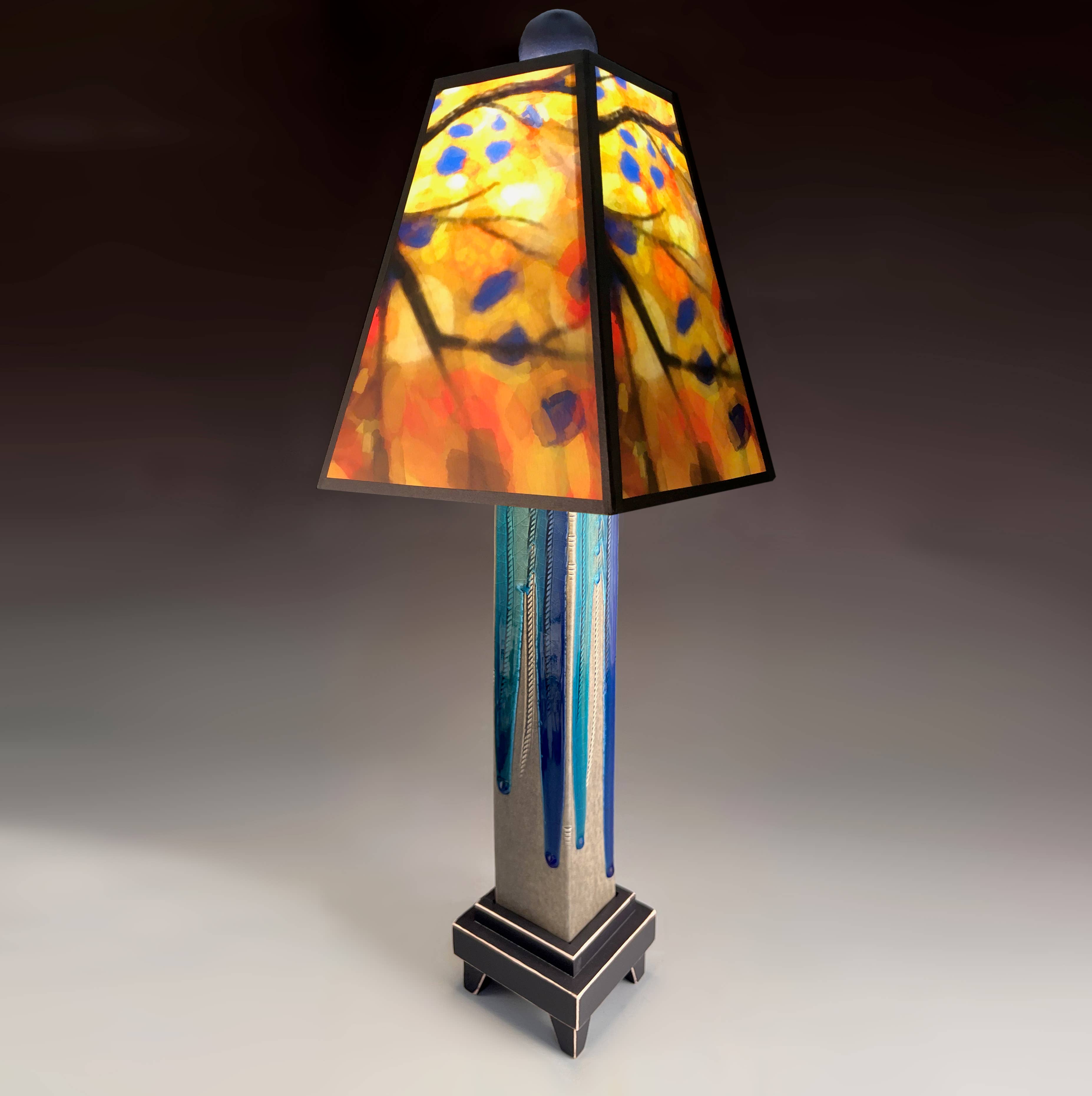 Macone Clay / Spooner Creek - Wholesale Accent/Desk Lamp - X - Stained Tree Lamp4