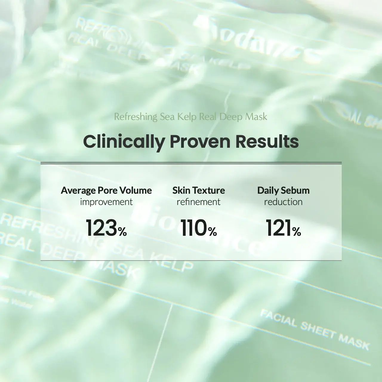 SKEEN - Wholesale Skincare Face Mask - Biodance Refreshing Sea Kelp Real Deep Mask 34g - 1pc6