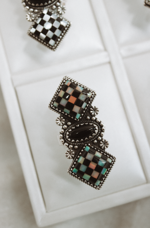 Krush Kandy - Venta al por mayor Anillos grandes/de cóctel - Anillo de Lienzo Jaque Mate7