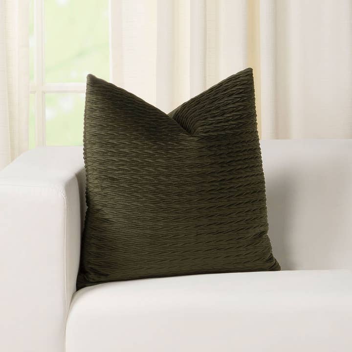 Siscovers - Wholesale Throw/Decorative Pillow - Siscovers Nature's Way Peat Textured Velvet Throw Pillow