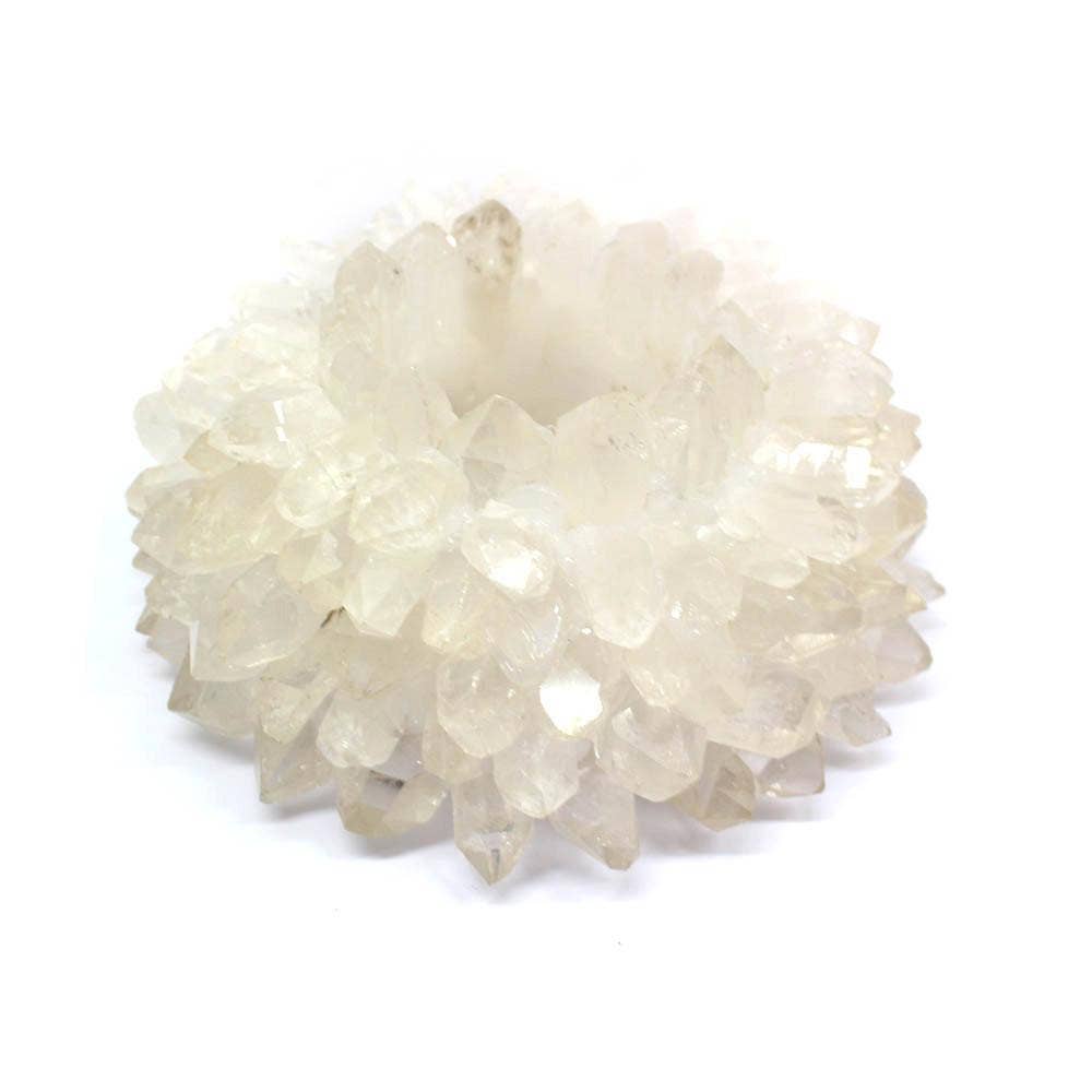 Rock Paradise - Wholesale Candle Holder - Large Clear Crystal Point Candle Holder1