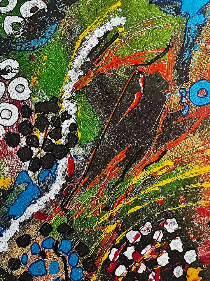 Gele en gouden kunstdruk A3 voor wholesale door Nenyasha Cherish Arts