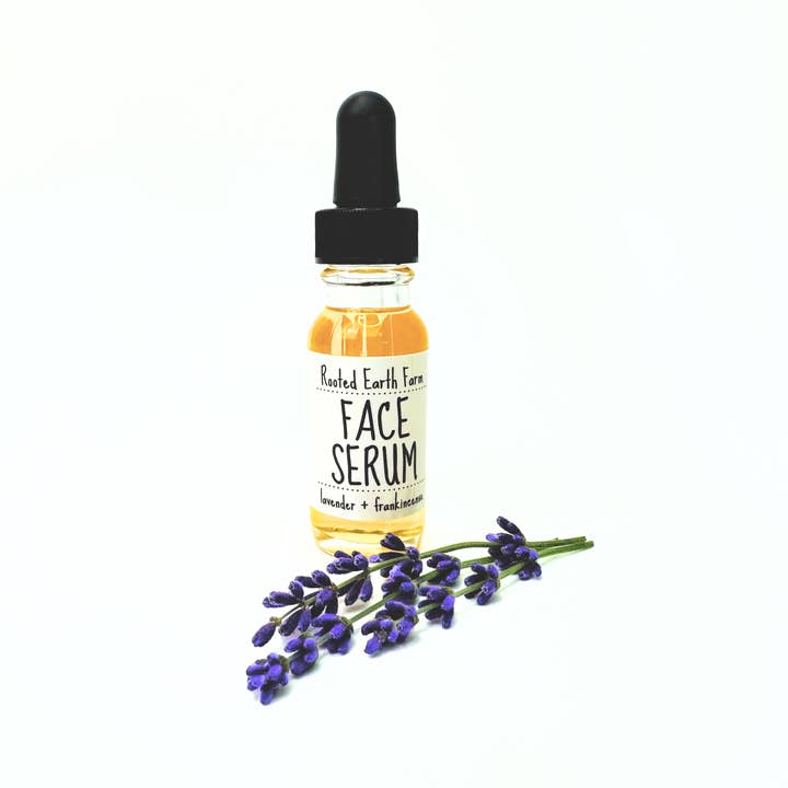 Rooted Earth Farm + Apothecary - Wholesale Facial Serum/Concentrate - Herbal Face Serum - 1/2 oz - 5 Scent Options4