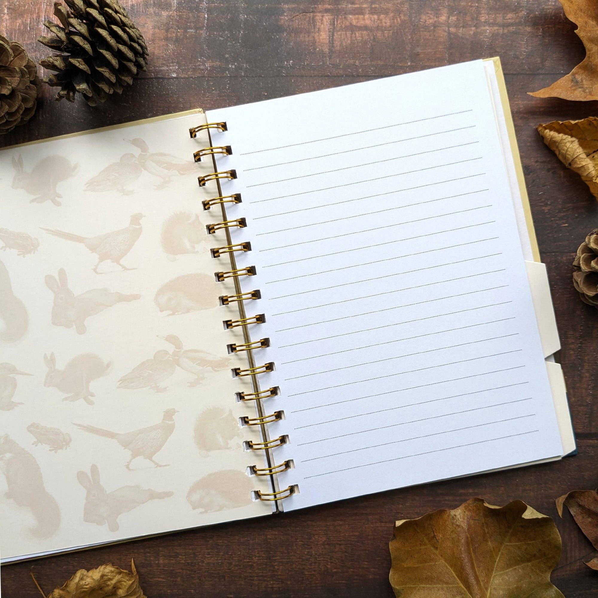 Robert Frederick Ltd - Vente Journal intime - Carnet A5 Patricia MacCarthy avec intercalaires - Design Faune2