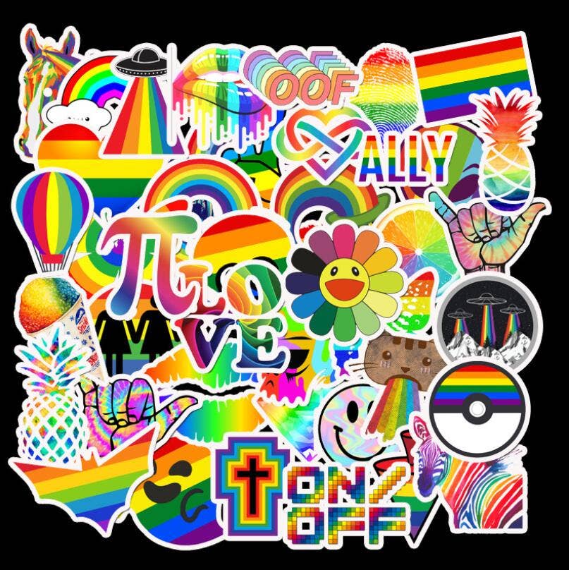 gay pride stickers bulk amazon