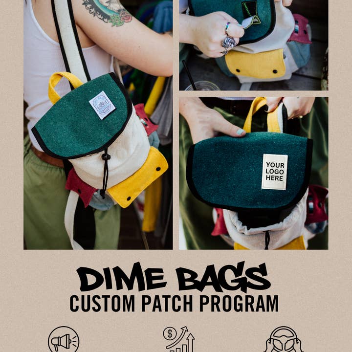 Custom Patch Co-Branding Program - 1,000 Patches for wholesale by Dime Bags