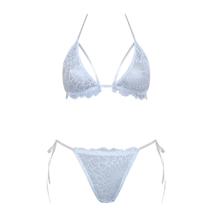 Cherry Blossom Ice Blue Lace Set for wholesale by Anekdot