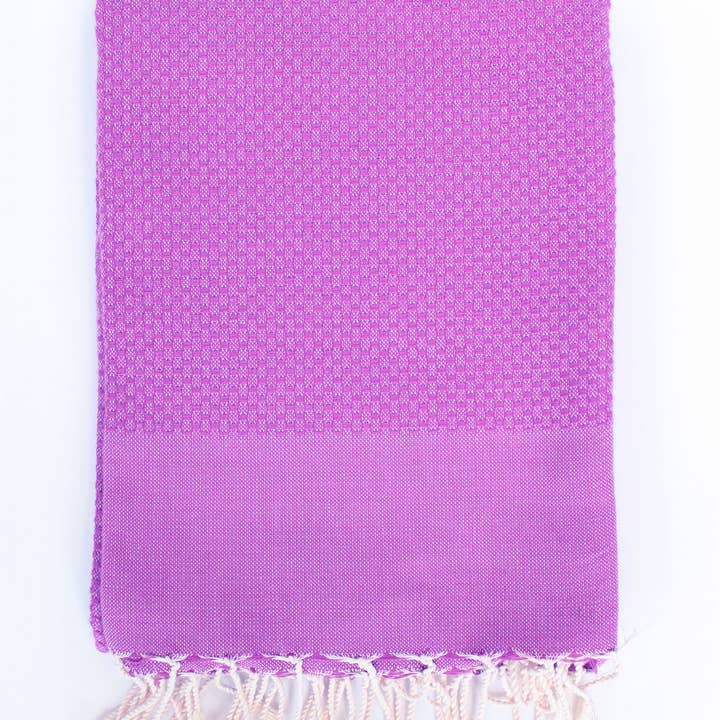 Scents and Feel – wholesale Badhandduk – Fouta-handduk i bikaksmönster - enfärgad20