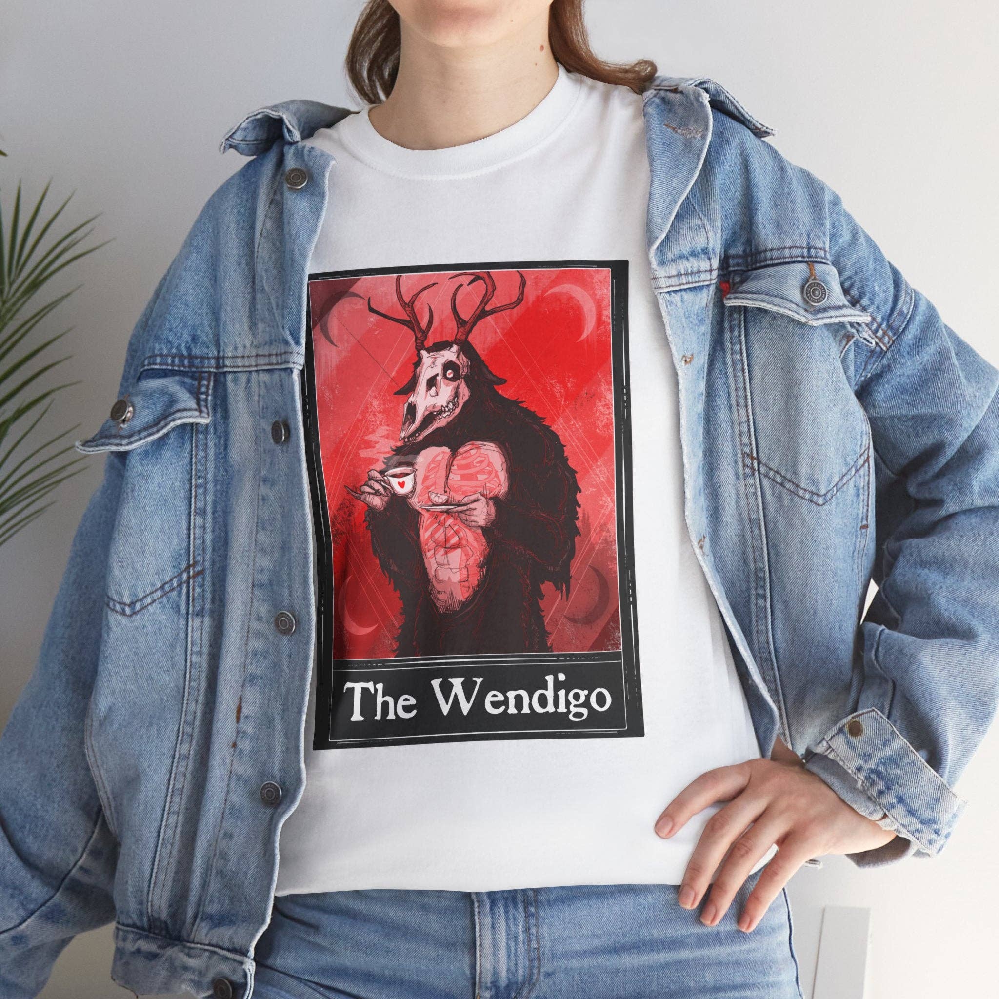 LVB Art - Wholesale T-Shirt (Graphic) - Unisex - The Wendigo Tarot  (Front & Back Print) Unisex Heavy Cotton Tee49