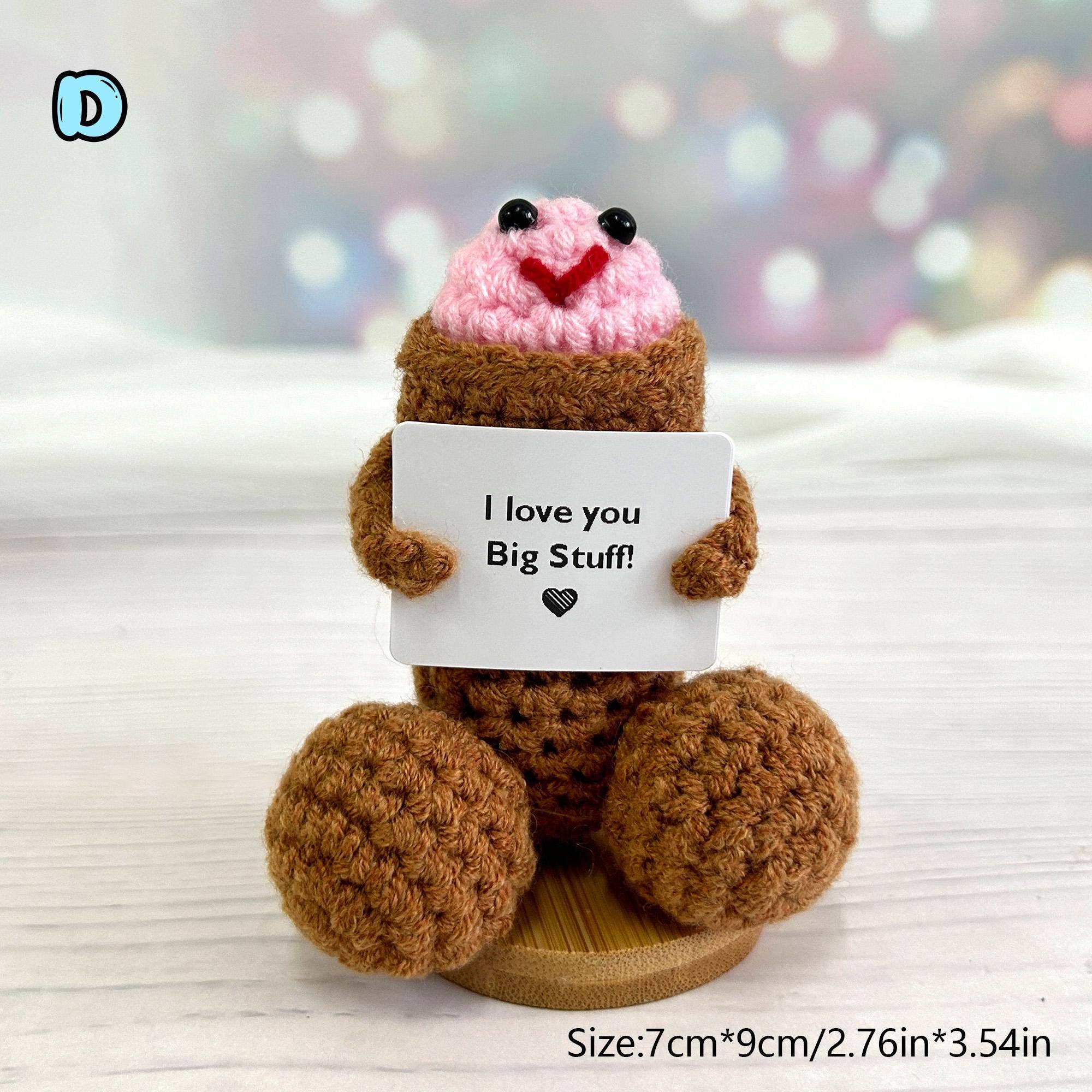 TOMOPOD LLC - Vente Peluche – enfant et bébé - Humour de Crochet Gag Cadeau Mature, Petit Ami Amigurumi au Crochet6