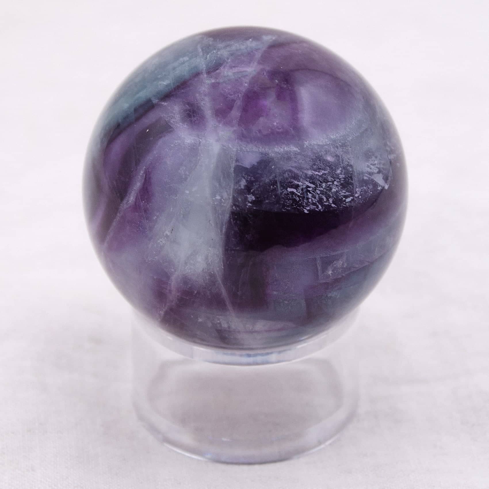Tiny Rituals - Wholesale Spiritual Stone/Crystal - Rare Rainbow Fluorite Spheres - AAA Premium Quality49