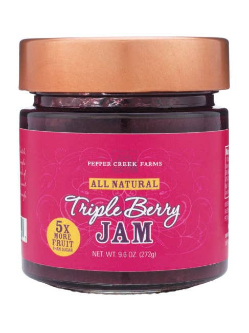 Triple Berry Jam 9.6 Oz. for wholesale by Pepper Creek Farms