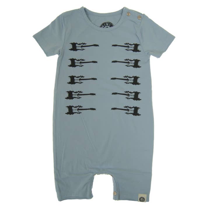 Electric Guitar Baby Romper for wholesale by Mini Shatsu