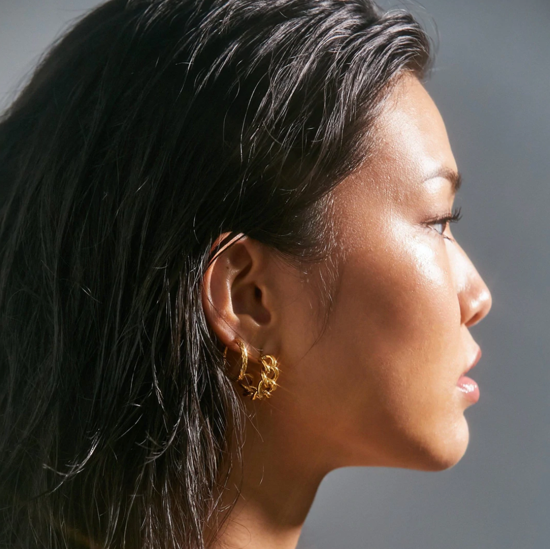 Ellie Vail Jewelry - Wholesale Hoop Earrings - Ellie Vail - Braxton Chain Hoop Earring1