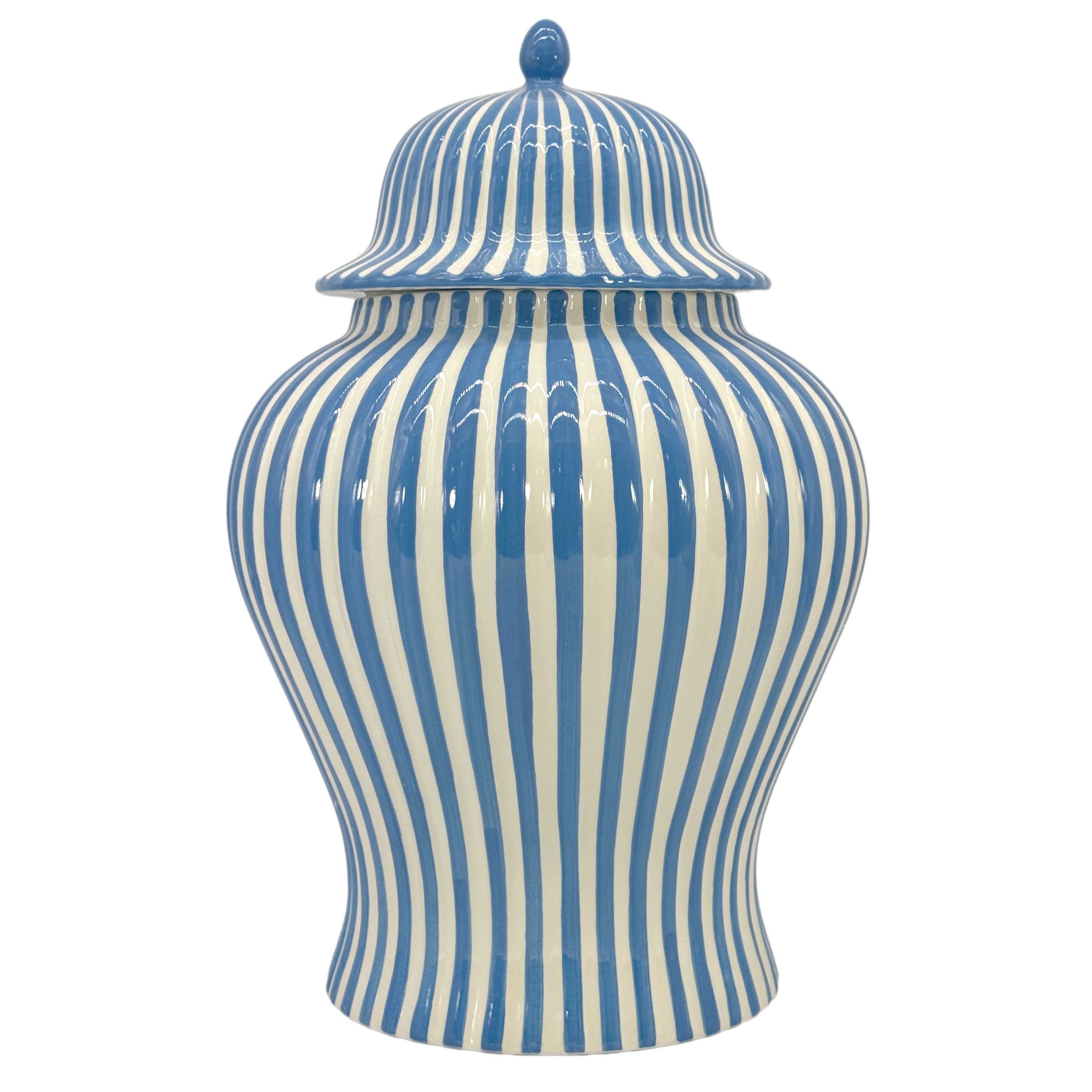 Galt International Company - Wholesale Vase - Candy Cane Striped Ceramic Vase 18"22