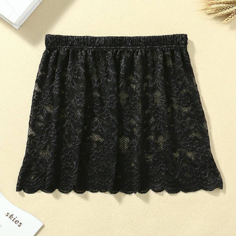 safistyle - Wholesale Skirt - Women's - Scalloped Lace Mini Skirt1