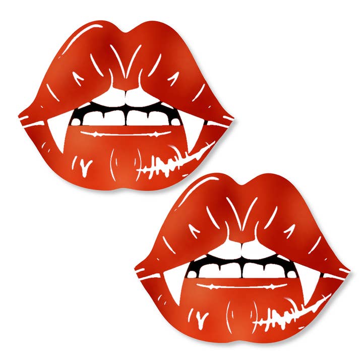 Niptees - Venta al por mayor Disfraz - Mujer - Empanadas Vampire Lips para cubrir pezones