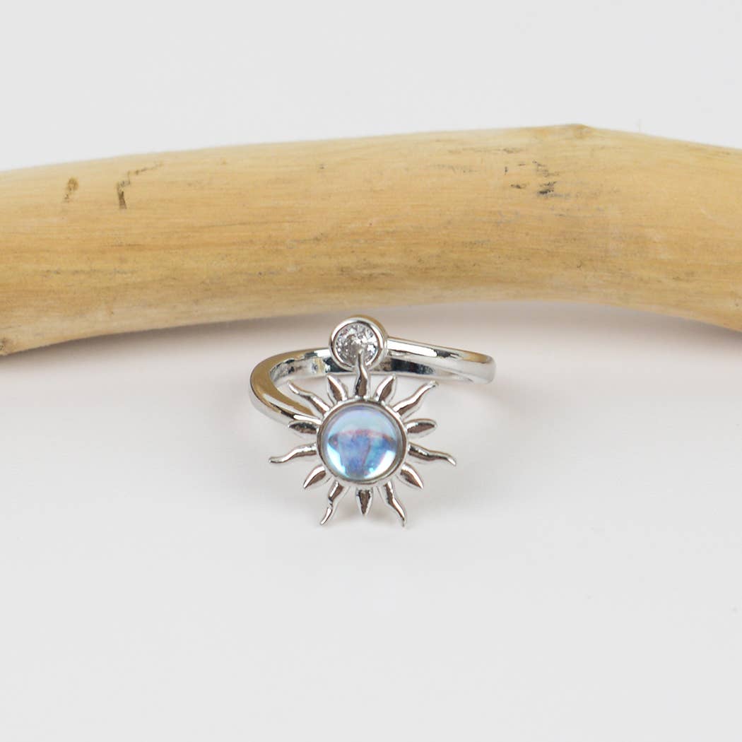 mildstyles - Wholesale Band/Stacked Ring - Sunflower Rotating Stress Relief Ring1